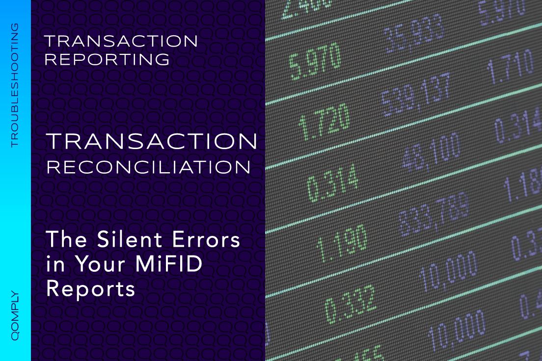 Mifid Requirement to reconcile trades