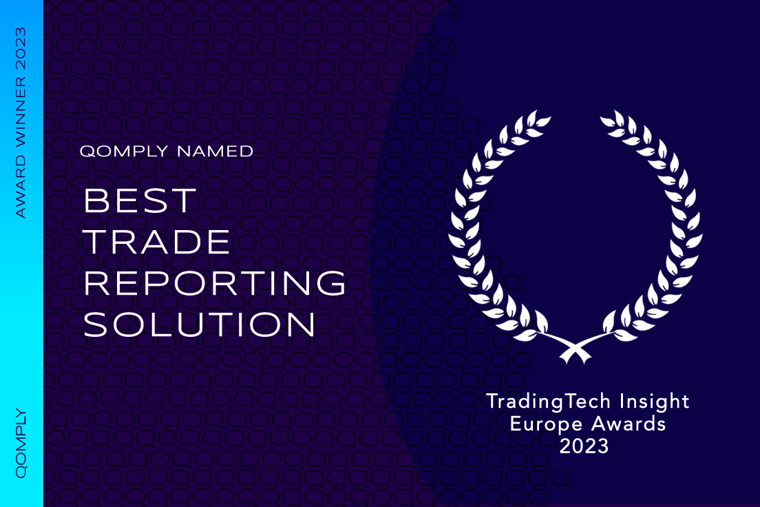 Qomply wins Best Trade Reporting Solution 2023