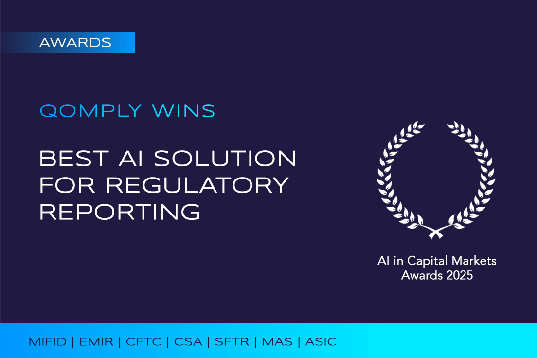 Qomply Wins Best AI Solution for Regulatory Reporting