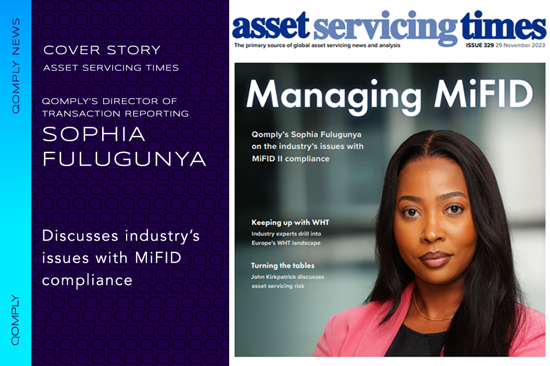Sophia Fulugunya featured In November's Asset Servicing Times Cover Story
