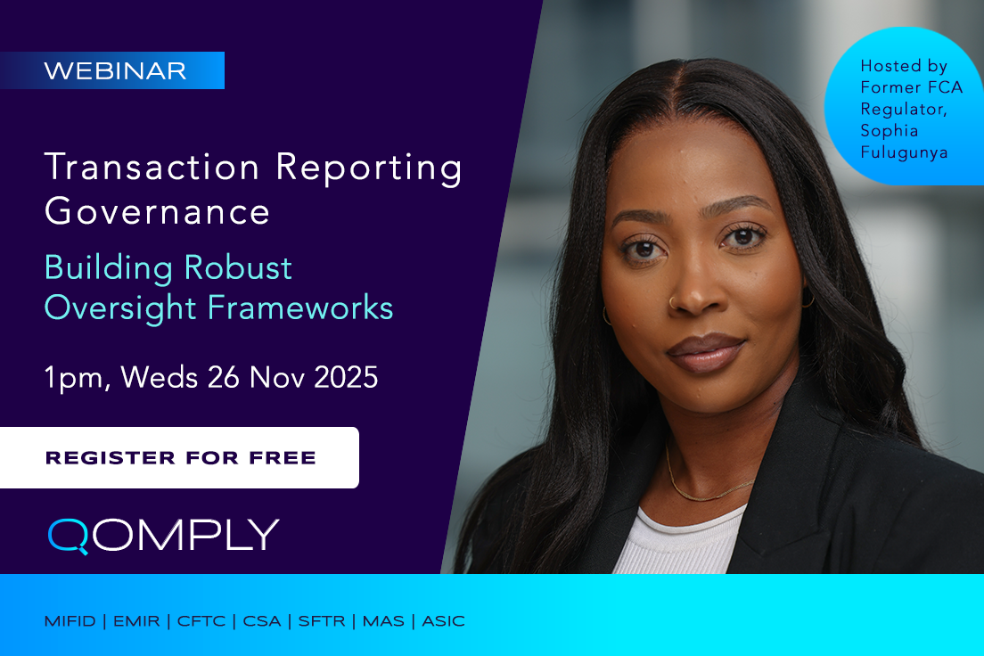 Transaction Reporting Governance Webinar
