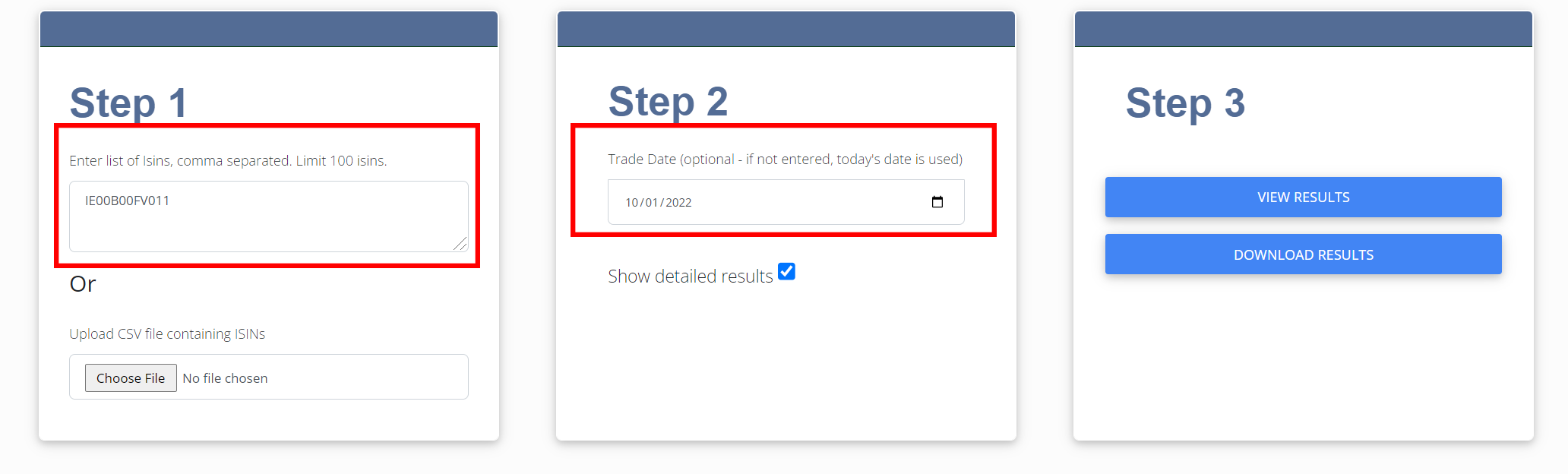 Step by Step: Looking up instrument that is tradable